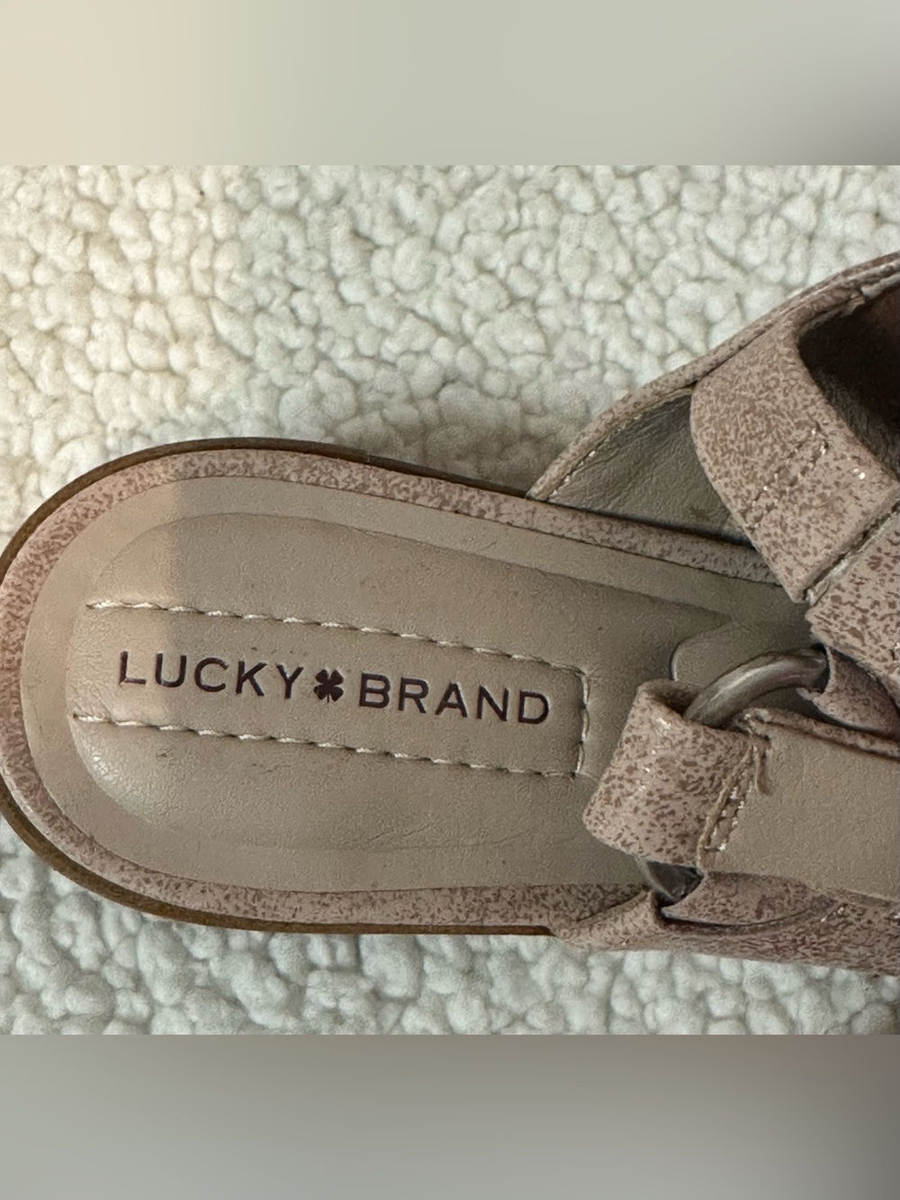 Lucky Brand Women’s Tan Sandals size 6.5 M (37) - Picture 4 of 6